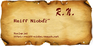 Reiff Niobé névjegykártya